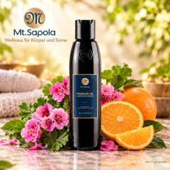 Mt.Sapola Massageöl Geranium-Orange
