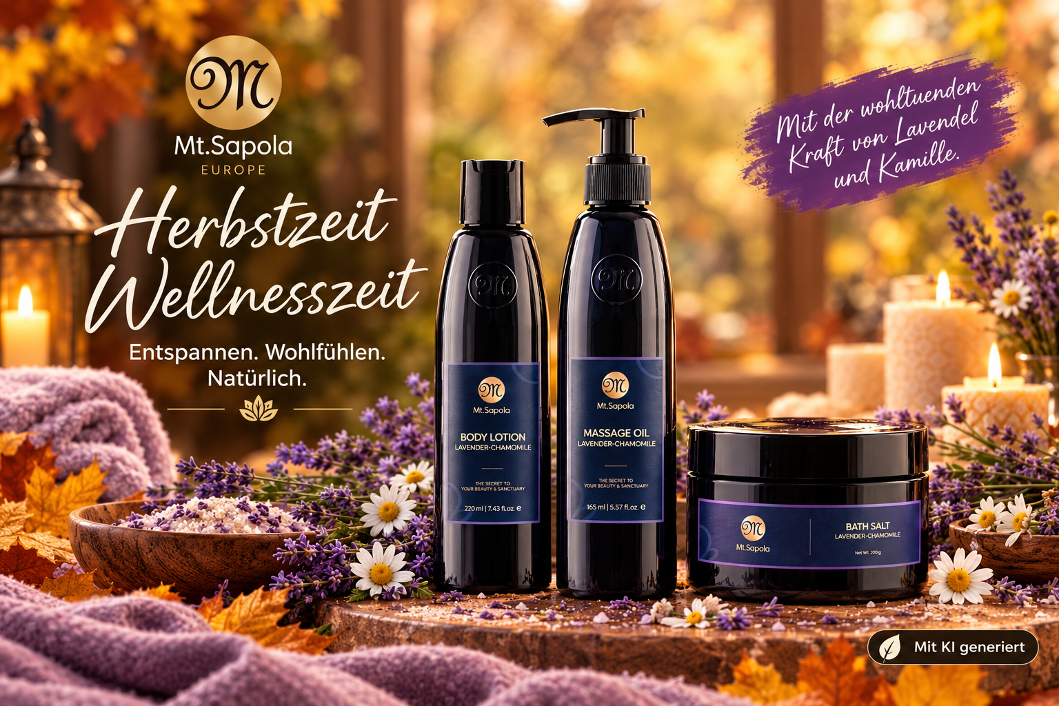 Herbst Wellness, Herbstzeit, Wellnesszeit, Wellness zuhause, Home Spa, Wellness f&uuml;r K&ouml;rper und Sinne, Aromatherapie, Entspannung zuhause, Spa zuhause, Wellnessprodukte, nat&uuml;rliche K&ouml;rperpflege
